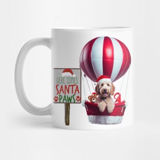 Here Comes Santa Paws in Hot Air Balloon Mug